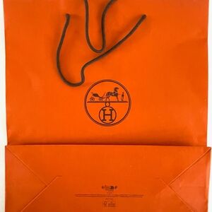 Hermès Orange Shopping Bag